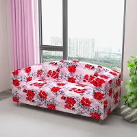 Classic Polyester Spandex Sofa Cover , Printed Big Elasticity Cover for Couch and Recliner , Flexible Stretch Sofa Slipcover for Three Seater (185-230cm)-thumb1