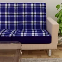 Classic Terry Cloth Printed Elastic Sofa Seat Cover 3 Seater , Flexible Stretchable Sofa Protector 23 Inch x 23 Inch Pack of 6-thumb3