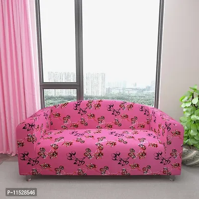 Classic Polyester Spandex Sofa Cover , Printed Big Elasticity Cover for Couch and Recliner , Flexible Stretch Sofa Slipcover for Three Seater (185-230cm)-thumb3