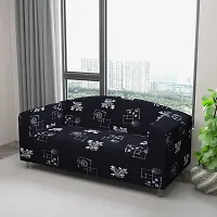 Classic Polyester Spandex Sofa Cover , Printed Big Elasticity Cover for Couch and Recliner , Flexible Stretch Sofa Slipcover for Four Seater (230-300cm)-thumb1