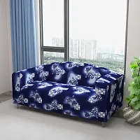 Classic Polyester Spandex Sofa Cover , Printed Big Elasticity Cover for Couch and Recliner , Flexible Stretch Sofa Slipcover for Three Seater (185-230cm)-thumb1