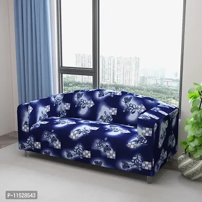 Classic Polyester Spandex Sofa Cover , Printed Big Elasticity Cover for Couch and Recliner , Flexible Stretch Sofa Slipcover for Three Seater (185-230cm)-thumb2