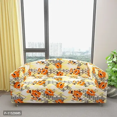 Classic Polyester Spandex Sofa Cover , Printed Big Elasticity Cover for Couch and Recliner , Flexible Stretch Sofa Slipcover for Four Seater (230-300cm)-thumb3