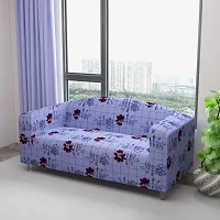 Classic Polyester Spandex Sofa Cover , Printed Big Elasticity Cover for Couch and Recliner , Flexible Stretch Sofa Slipcover for Four Seater (230-300cm)-thumb1