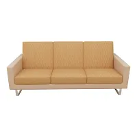 Stylish Amber 3 Layered  Waterproof Elastic Sofa Seat Cover 3 Seater Flexible Stretchable Sofa Seat Protector (Color- Beige, Size- 23 Inch x 23 Inch), Pack of 6-thumb3