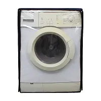 Lithara PVC Front Load Fully Automatic Washing Machine Cover For 7 Kg, 7.2 Kg, 7.5 Kg, 8 Kg | Size : 58.4 x 58.4 x 88.9 Cm | (Navy Blue)-thumb2