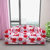 Classic Polyester Spandex Sofa Cover , Printed Big Elasticity Cover for Couch and Recliner , Flexible Stretch Sofa Slipcover for Three Seater (185-230cm)-thumb2