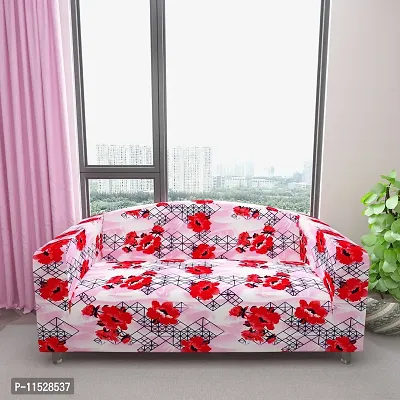 Classic Polyester Spandex Sofa Cover , Printed Big Elasticity Cover for Couch and Recliner , Flexible Stretch Sofa Slipcover for Three Seater (185-230cm)-thumb3