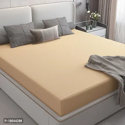 Waterproof Dust-Proof Mattress Cover For Single Size Bed , Beige, 48 x 78, Terry Cotton