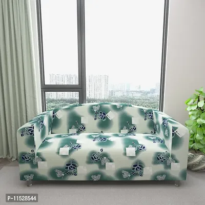 Classic Polyester Spandex Sofa Cover , Printed Big Elasticity Cover for Couch and Recliner , Flexible Stretch Sofa Slipcover for Three Seater (185-230cm)-thumb3