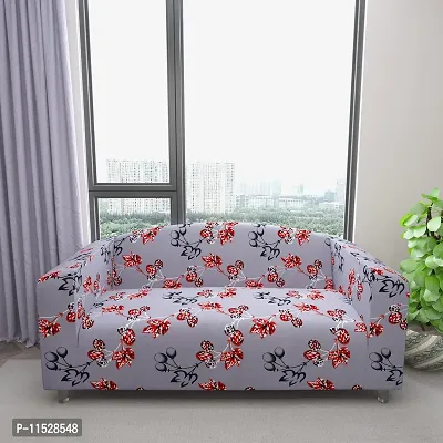 Classic Polyester Spandex Sofa Cover , Printed Big Elasticity Cover for Couch and Recliner , Flexible Stretch Sofa Slipcover for Three Seater (185-230cm)-thumb3