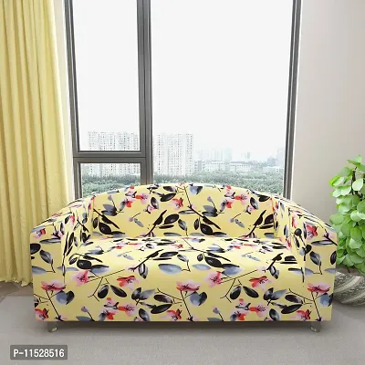 Classic Polyester Spandex Sofa Cover , Printed Big Elasticity Cover for Couch and Recliner , Flexible Stretch Sofa Slipcover for Three Seater (185-230cm)-thumb3