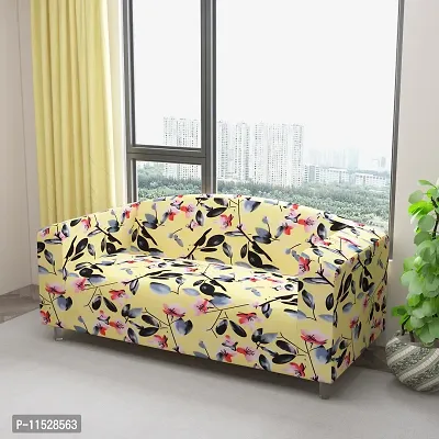 Classic Polyester Spandex Sofa Cover , Printed Big Elasticity Cover for Couch and Recliner , Flexible Stretch Sofa Slipcover for Four Seater (230-300cm)-thumb2