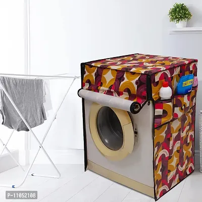 DREAM CARE Front Load Washing Machine Cover Suitable for IFB 5.5 Kg, 6 Kg & 6.5 Kg Waterproof & Dustproof (53cms X 61cms X 86cms)_Multicolor Design 03