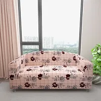 Classic Polyester Spandex Sofa Cover , Printed Big Elasticity Cover for Couch and Recliner , Flexible Stretch Sofa Slipcover for Three Seater (185-230cm)-thumb2