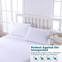 Lithara Terry Cotton Fitted Mattress Protector for Single Bed | Waterproof & Elastic Band | Ultra Soft & Hypoallergenic Mattress Cover | Size : 75 x 48 Inches (6.25 x 4 Feet) | (White)-thumb4