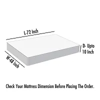 Lithara Terry Cotton Fitted Mattress Protector for Single Bed | Waterproof & Elastic Band | Ultra Soft & Hypoallergenic Mattress Cover | Size : 75 x 48 Inches (6.25 x 4 Feet) | (White)-thumb3