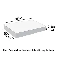 Lithara Waterproof Terry Cotton Fitted Mattress Protector-thumb1
