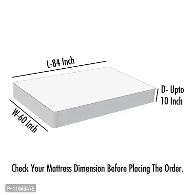 Lithara Waterproof Terry Cotton Fitted Mattress Protector-thumb2