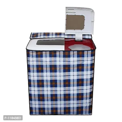 Lithara PVC Top Load Semi Automatic Washing Machine Cover For 7 Kg, 7.2 Kg, 7.5 Kg, 8 Kg | Size : 58.4 x 58.4 x 88.9 Cm | (Multicolor Design06)-thumb4