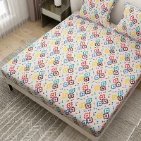 Comfortable Microfiber Printed Double Bedsheet with Two Pillow Covers-thumb4