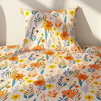 Comfortable Multicoloured Microfiber Single Size Printed 1 Bedcover + 1 Pillowcover-thumb3