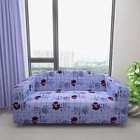 Classic Polyester Spandex Sofa Cover , Printed Big Elasticity Cover for Couch and Recliner , Flexible Stretch Sofa Slipcover for Four Seater (230-300cm)-thumb2