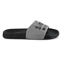 FOOTFIT Sliders Grey, Black,Sky Blue Stylish Flip Flop  Slippers-thumb3