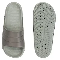 FOOTFIT Sliders Mens Maroon, Black, Grey Stylish Flip Flop  Slippers-thumb2