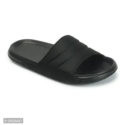 FOOTFIT Sliders Mens Maroon, Black, Grey Stylish Flip Flop  Slippers