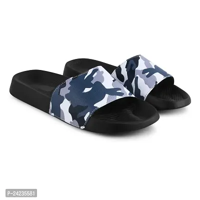 FOOTFIT Sliders Green, Blue, Brown Stylish Flip Flop  Slippers-thumb5