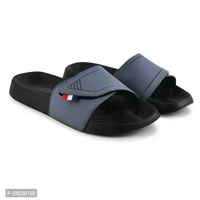 FOOTFIT Sliders Olive,Grey, Black, White Stylish Flip Flop  Slippers-thumb5