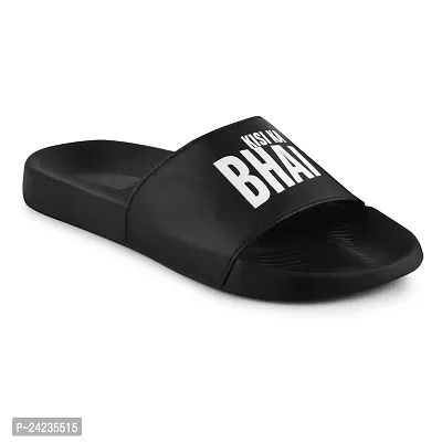FOOTFIT Sliders Mens White, Black, Olive Stylish Flip Flop  Slippers-thumb0