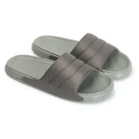 FOOTFIT Sliders Mens Maroon, Black, Grey Stylish Flip Flop  Slippers-thumb3