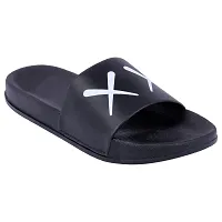 Foot Print Mens Sliders Comfort Flip Flops Black, Grey, Sky, White, Brown, Green Colors Slipper-thumb3