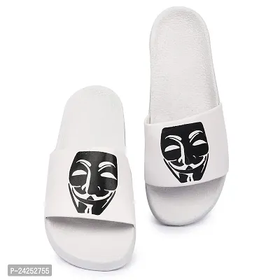 Foot Print Latest Sliders Comfort Flip Flops Grey , Black , White Colors Men's Slipper-thumb0