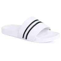Foot Print Latest Sliders Comfort Flip Flops Grey, Black, White, Brown Colors Men's Slipper-thumb2
