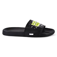 FOOTFIT Sliders Mens Black Slippers  Flip Flop-thumb3