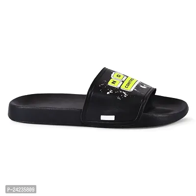 FOOTFIT Sliders Mens Black Slippers  Flip Flop-thumb4