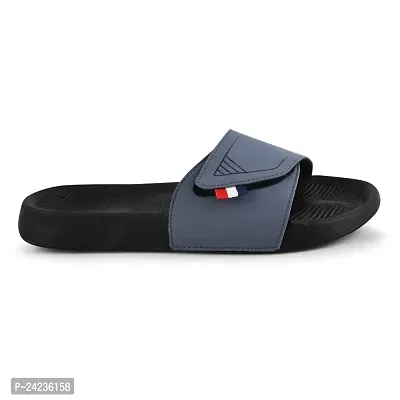 FOOTFIT Sliders Olive,Grey, Black, White Stylish Flip Flop  Slippers-thumb4