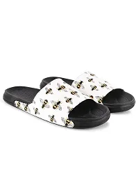 FOOTFIT Mens Black, White Stylish Flip Flop  Slippers-thumb4