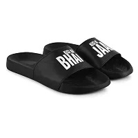 FOOTFIT Sliders Mens White, Black, Olive Stylish Flip Flop  Slippers-thumb4