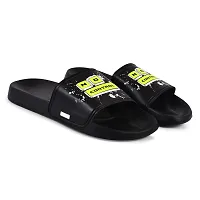 FOOTFIT Sliders Mens Black Slippers  Flip Flop-thumb4