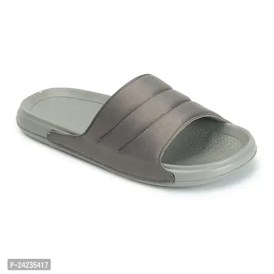 Buy FOOTFIT Sliders Mens Maroon Black Grey Stylish Flip Flop