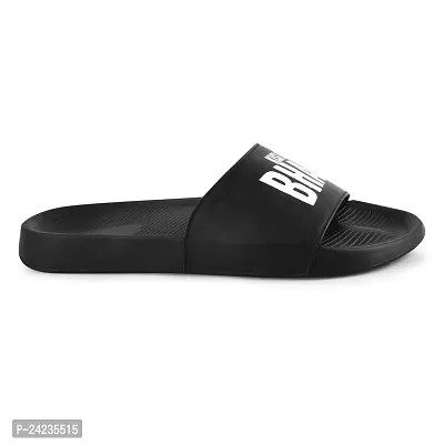 FOOTFIT Sliders Mens White, Black, Olive Stylish Flip Flop  Slippers-thumb4