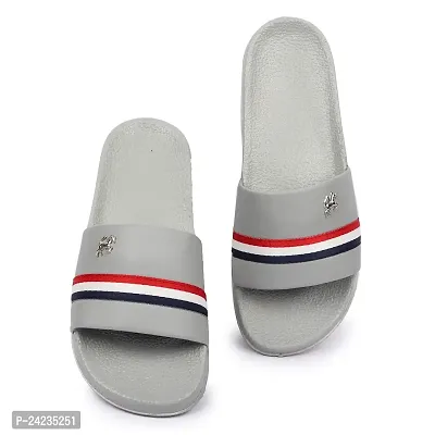 Foot Print Latest Sliders Comfort Flip Flops Grey , Black , White , Brown Colors Men's Slipper-thumb0