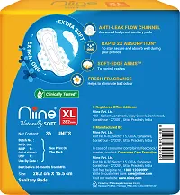 Niine Naturally Soft XL Sanitary Pads With Anti Leak Flow-thumb3