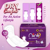 Niine Dry Comfort Ultra Thin XL+ Sanitary Napkins With 3 Layer Shield Pack of 2-thumb2