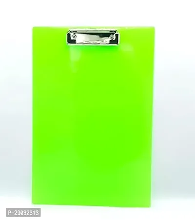 Aptitude Transparent Green Acrylic Clipboard Exam Pad Paper Board Writing Pad for School and Office Use 1pc