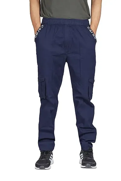 Classic Solid cargo track pant for Men